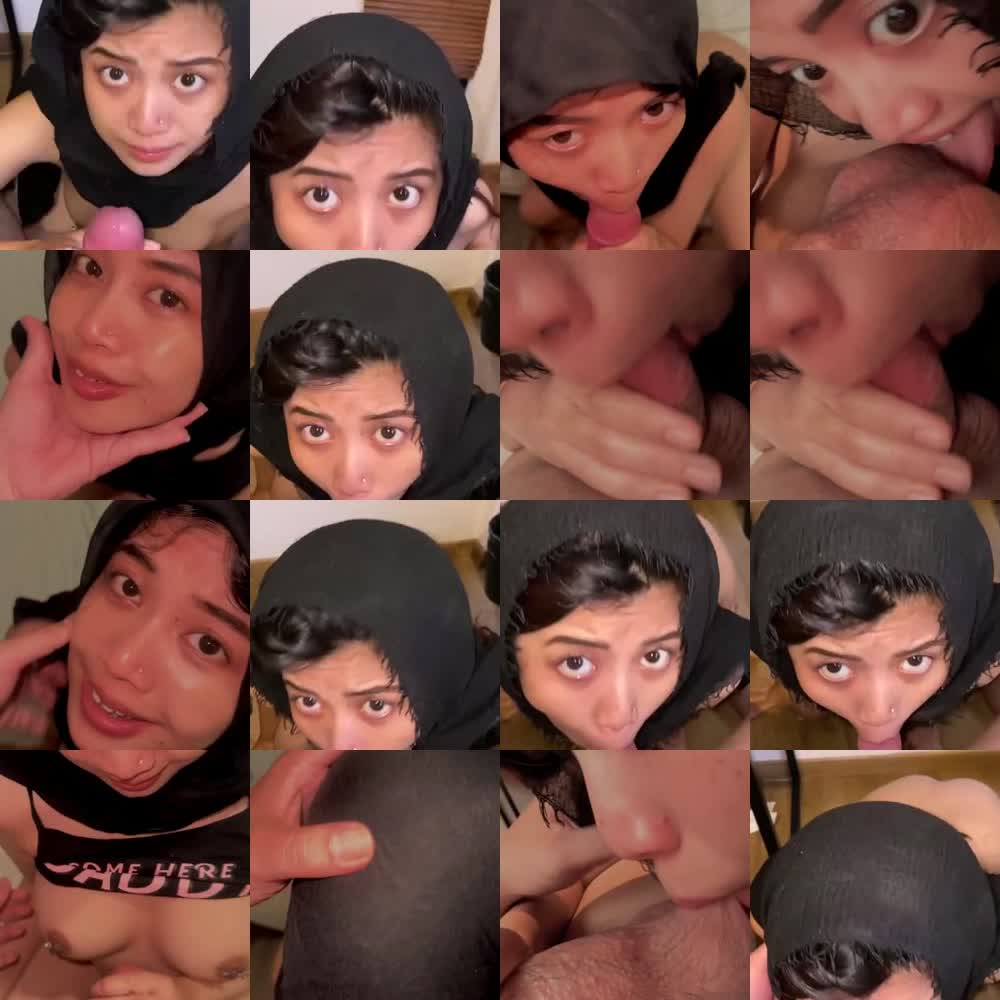 Mahasiswi Hijab Hitam Di suruh ngemut punya dosen